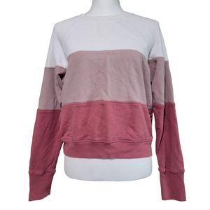 Spiritual Gangster Striped Crew Neck Sweatshirt